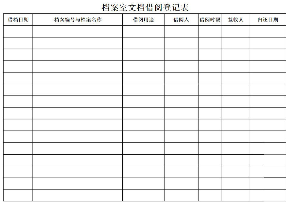 人事档案借阅规定